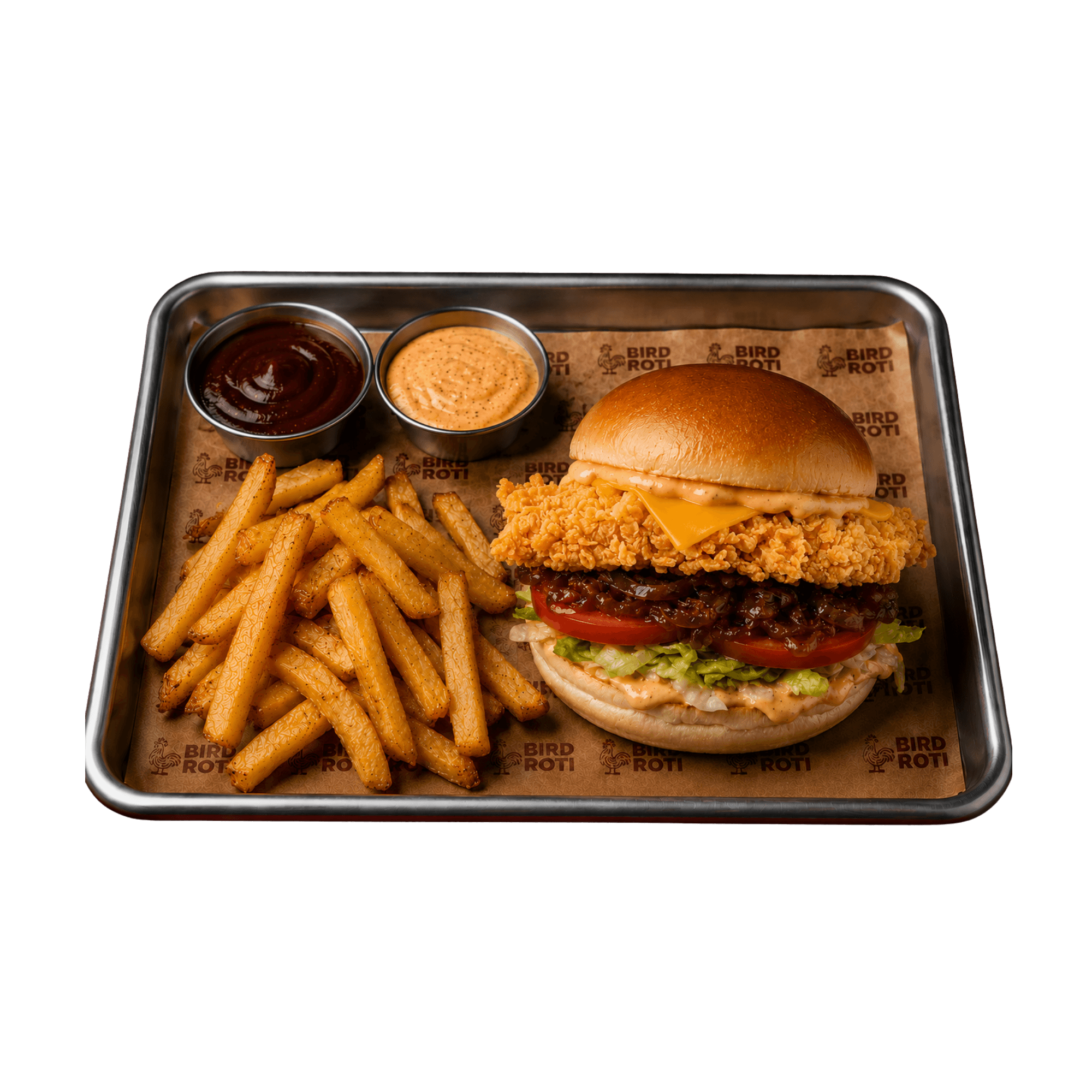 Bird Roti Crispy Burger